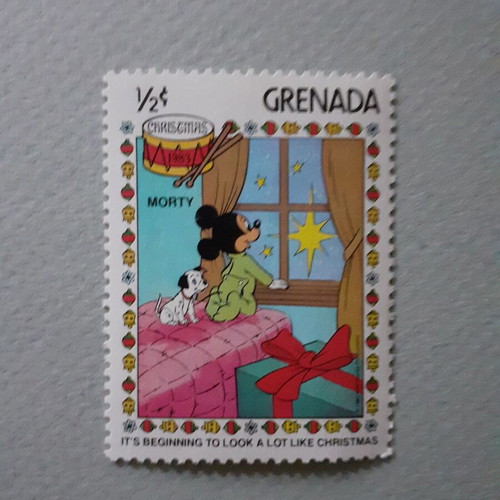 Grenada Walt Disney It's Beginning to Look a Lot Like Christmas Stamps Set 6 new
