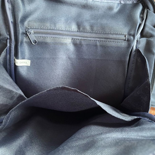 Unisex crossbody bag new, blue, with inner and outer pockets