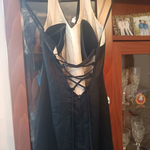Maxi evening dress like new with gift scarf Masquerade black