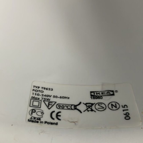 Metal ceiling light silver like new IKEA