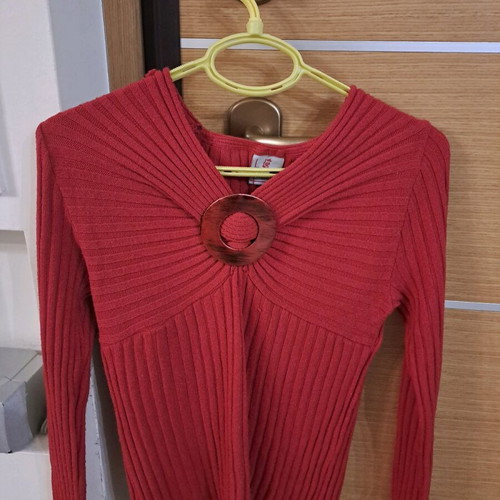 Rosella knitted sweater like new, red, size M