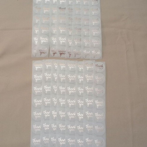 Thank you stickers new, pack of 160 pieces