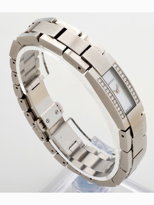 Gucci 4600L vintage ρολόι σαν καινούργιο, γυναικείο από ανοξείδωτο ατσάλι με διαμάντια
