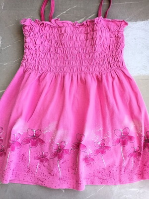 Trax dress used for 3-year-old girl, pink with flowers