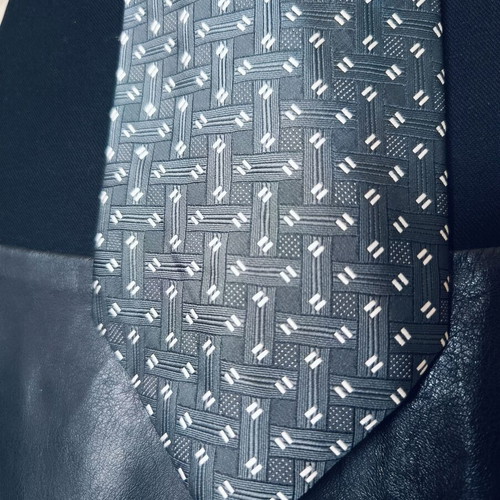 Silk Italian tie new gray