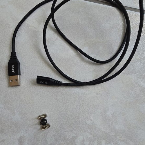 Usb magnetic cables used, pack of 2