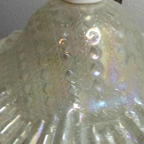Ceiling light with embossed lace finish, like new
