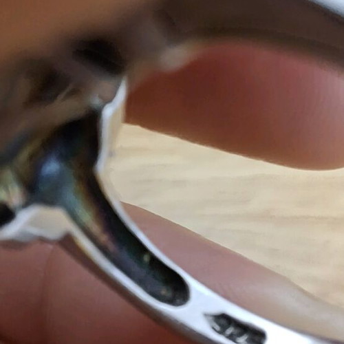 925 Silver Solitaire Ring with White Zircons like new