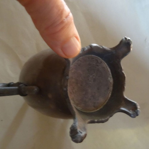 Silver-plated teapot used, 1.125 kg, 25 cm height