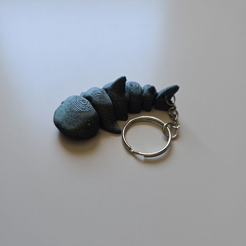 3D Printed Keychain Articulated Whale like new