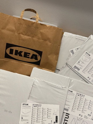 IKEA STUK clothing storage boxes new, set of 4, 34x51x28 cm