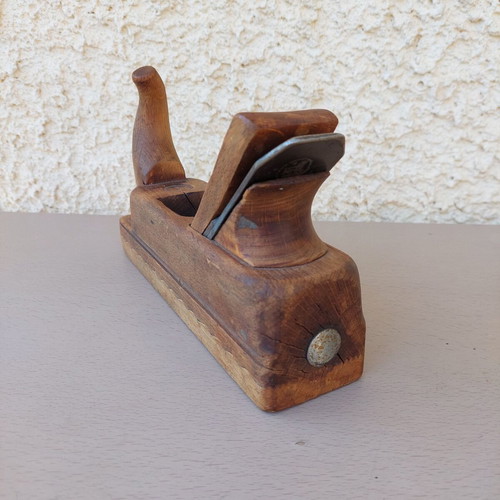 Wooden plane used, antique woodworking tool