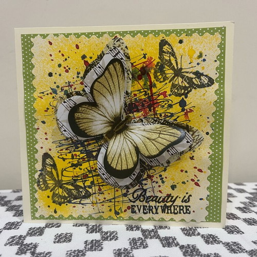Handmade card Beauty is everywhere new