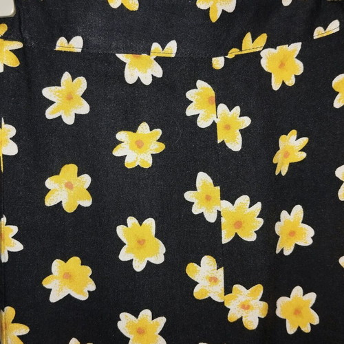 Floral spring-summer skirt like new, size M, blue with yellow flowers