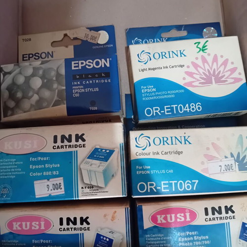 Epson printer ink T452 to T486 like new, original & compatible