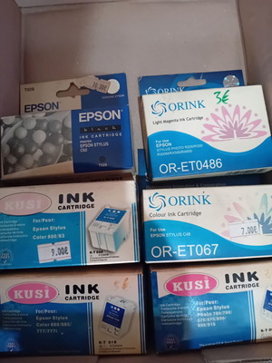 Epson printer ink T452 to T486 like new, original & compatible