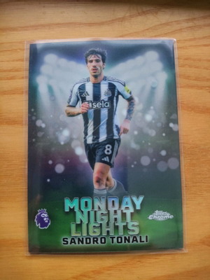 Topps Chrome 2026 Sandro Tonali Monday Night Light card new