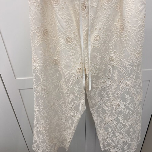 DLV wide-leg pants like new, cream color, size M/L