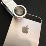 Fisheye 180° mobile camera adapter like new