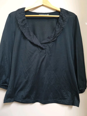 ZARA Μαύρο Γυναικείο Top 3/4 Μανίκι Σαν Καινούργιο Μέγεθος L