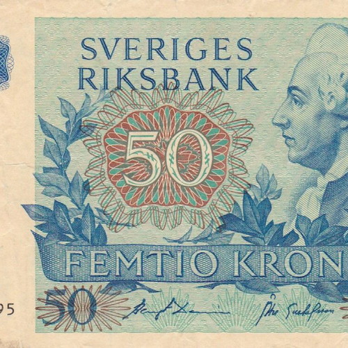 Swedish banknote used
