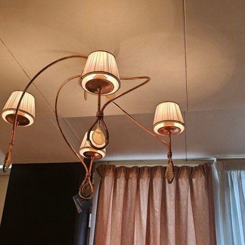 Ceiling lights new, 5-light chandelier and 4-light fixture