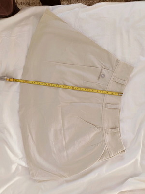 Mini tennis skirt used, beige with pockets, A-line