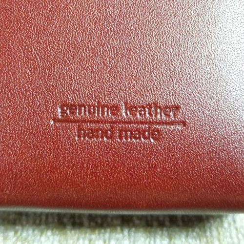 Leather luxury case for cigarette pack new, handmade brown vintage with box