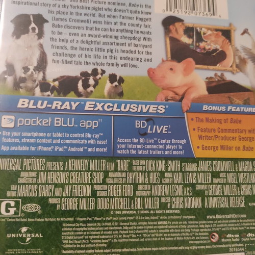 Babe Blu-ray movie with English subtitles