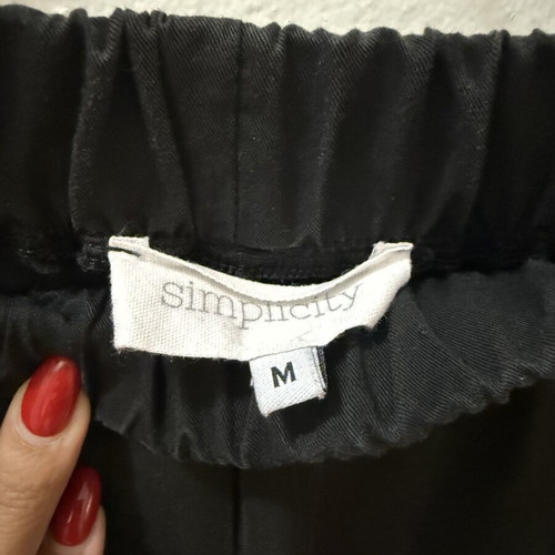 Simplicity Black High-Waisted Wide Leg Pants Size M like new