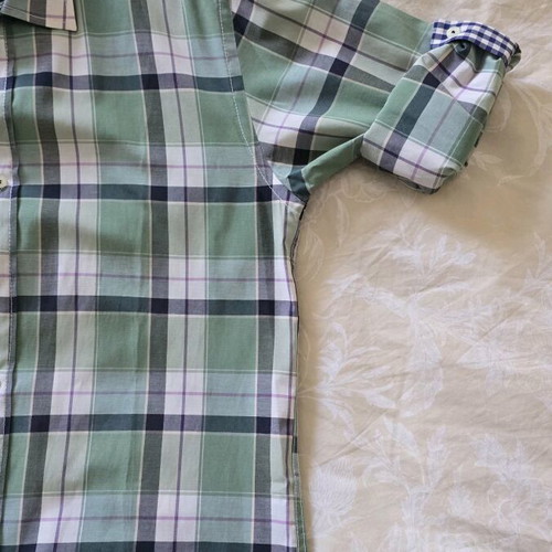 Abiente Premium Plaid Shirt like new, size S, green