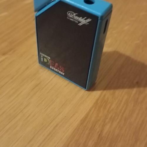 Davidoff collectible lighter blue and black like new