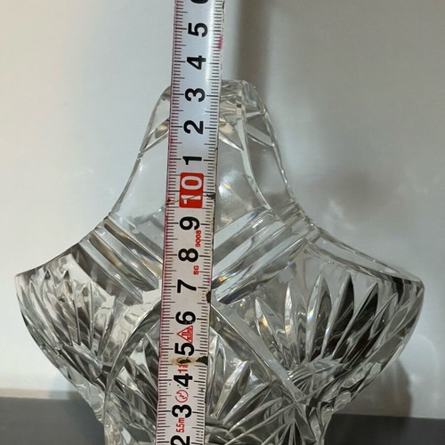 Crystal baskets collection like new, handmade cut crystal set of 4