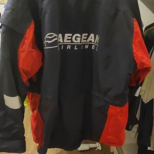 Aegean aircraft mechanic jacket used, fleece lining, size L