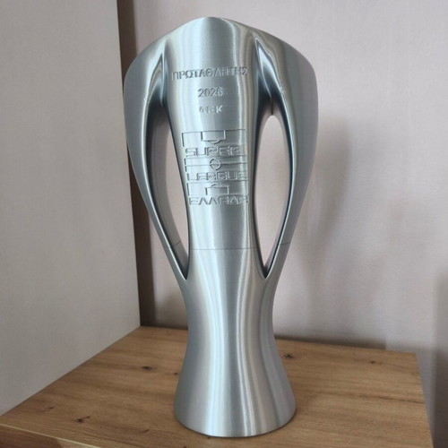 3D Printed UEFA Super League Greece 2026 Trophy AEK new, 50cm