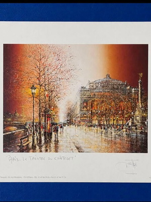 Decorative poster Paris – Le Théâtre du Châtelet like new
