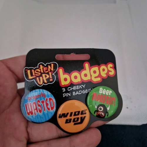 Badges pack of 3 like new