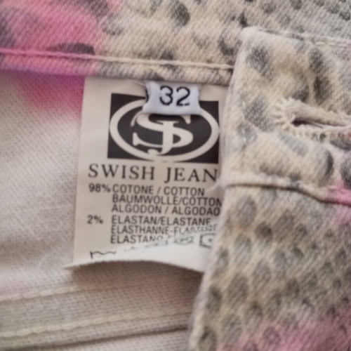 Y2K flare pants with snake print and purple tie dye details like new