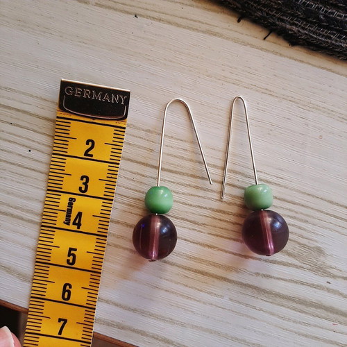 Beaded earrings handmade new with clasps