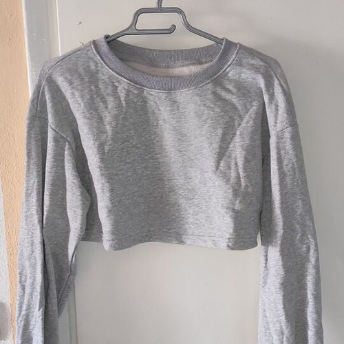 Shein crop top used, size M, gray