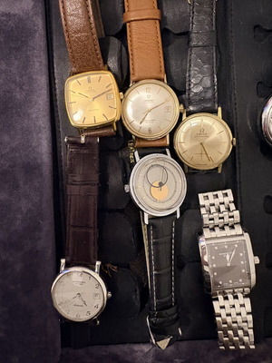 Omega Geneve, Seamaster De Ville, Seamaster, Reymond Weil, Raketa Moonphase watches used collection