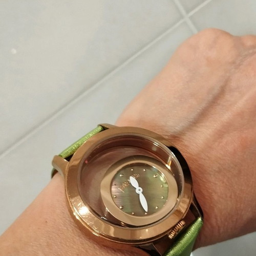 Folli Follie wristwatch used pink gold women's