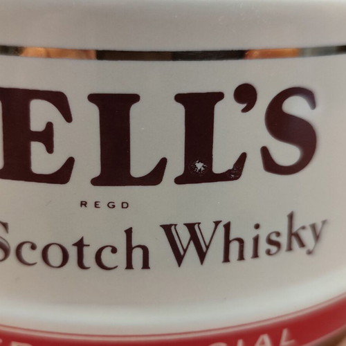 Bell's Scotch Whisky ceramic ashtray used, vintage promotional