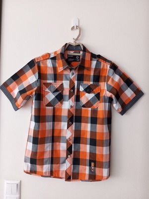 C&A Boys' Checked Shirt Size 158-164 Like New