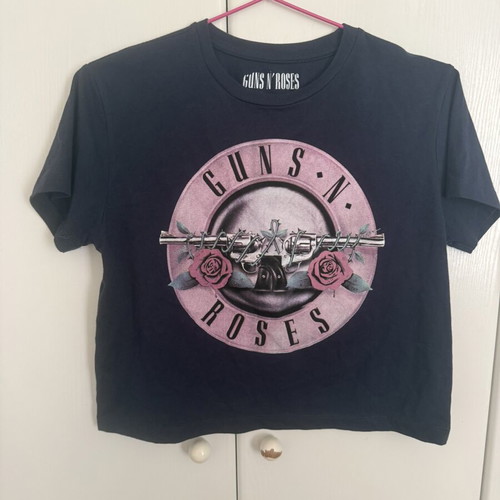 Guns N’ Roses Cropped T-shirt like new, size M, blue
