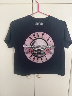 Guns N’ Roses Cropped T-shirt like new, size M, blue