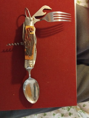 Camping multitool used vintage collectible