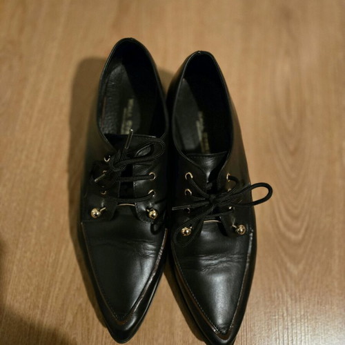Wall Street leather shoes like new, size 41, black and brown