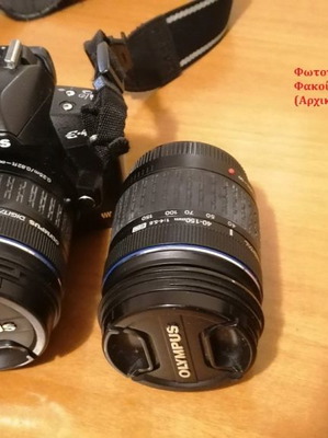 Φωτογραφική μηχανή Olympus E-450 μεταχειρισμένη με 2 φακούς και αξεσουάρ