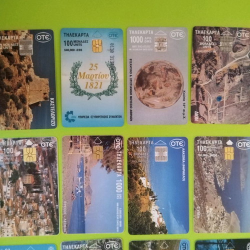 Collectible phone cards used with 25th March and DION cards